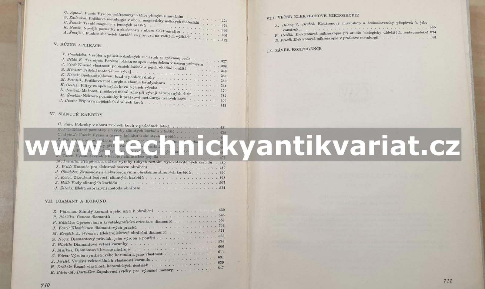 Pokroky práškové metalurgie - sborník (1954)