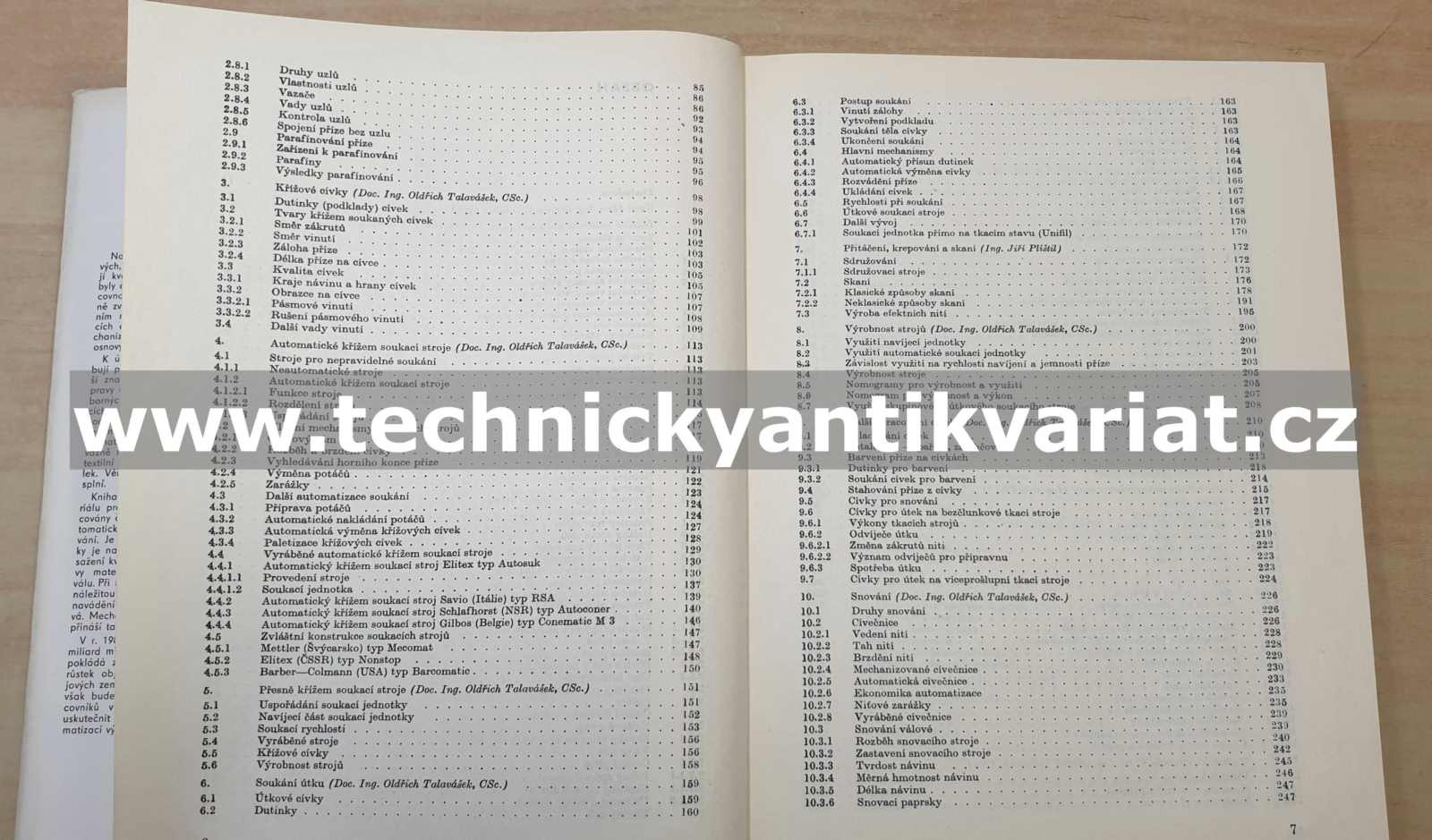 Příprava materiálu ke tkaní - O. Tavalášek, J. Plištil (1984)