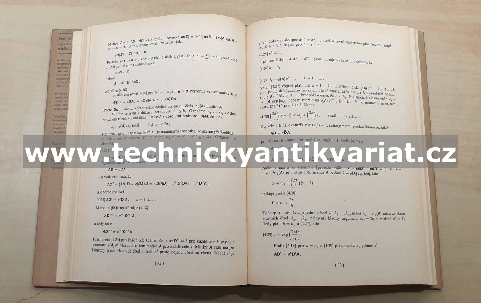Speciální matice a jejich použití v numerické matematice - Miroslav Fiedler (1981)