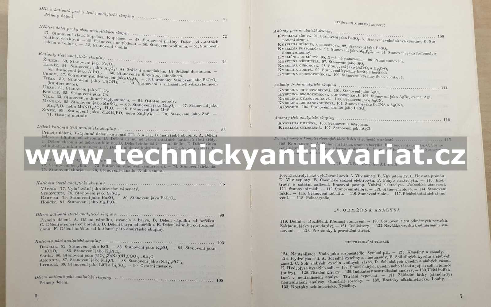 Kvantitativní analysa - Oldřich Tomíček (1958)