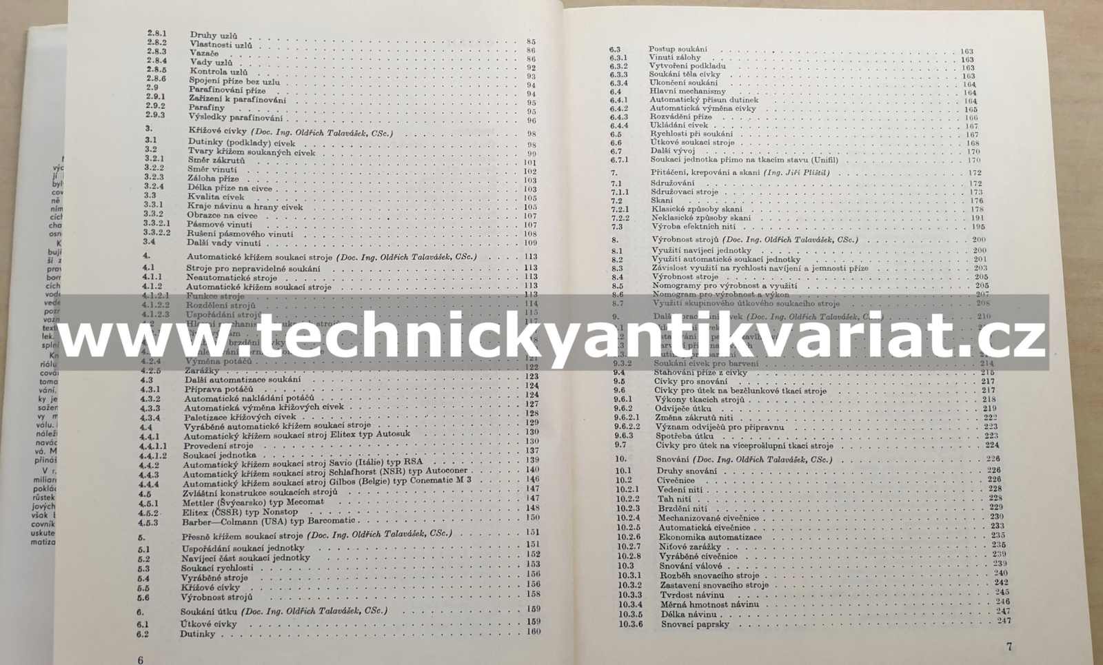 Příprava materiálu ke tkaní - O. Tavalášek, J. Plištil (1984)