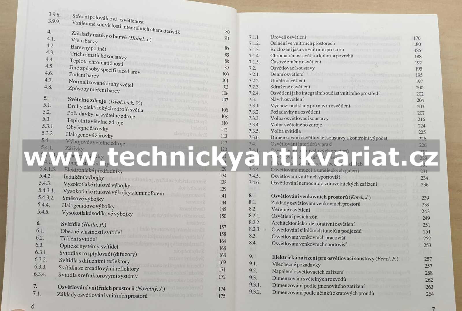 Světelná technika a osvětlování - Jiří Hábel (1995)