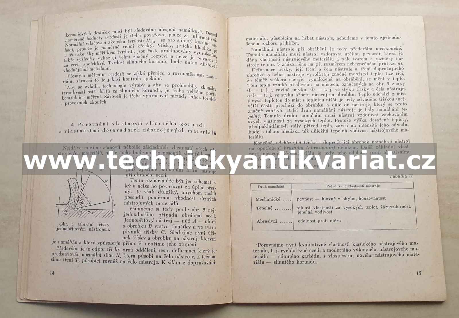 Soustružení slinutým korundem - J.Koloc (1955)