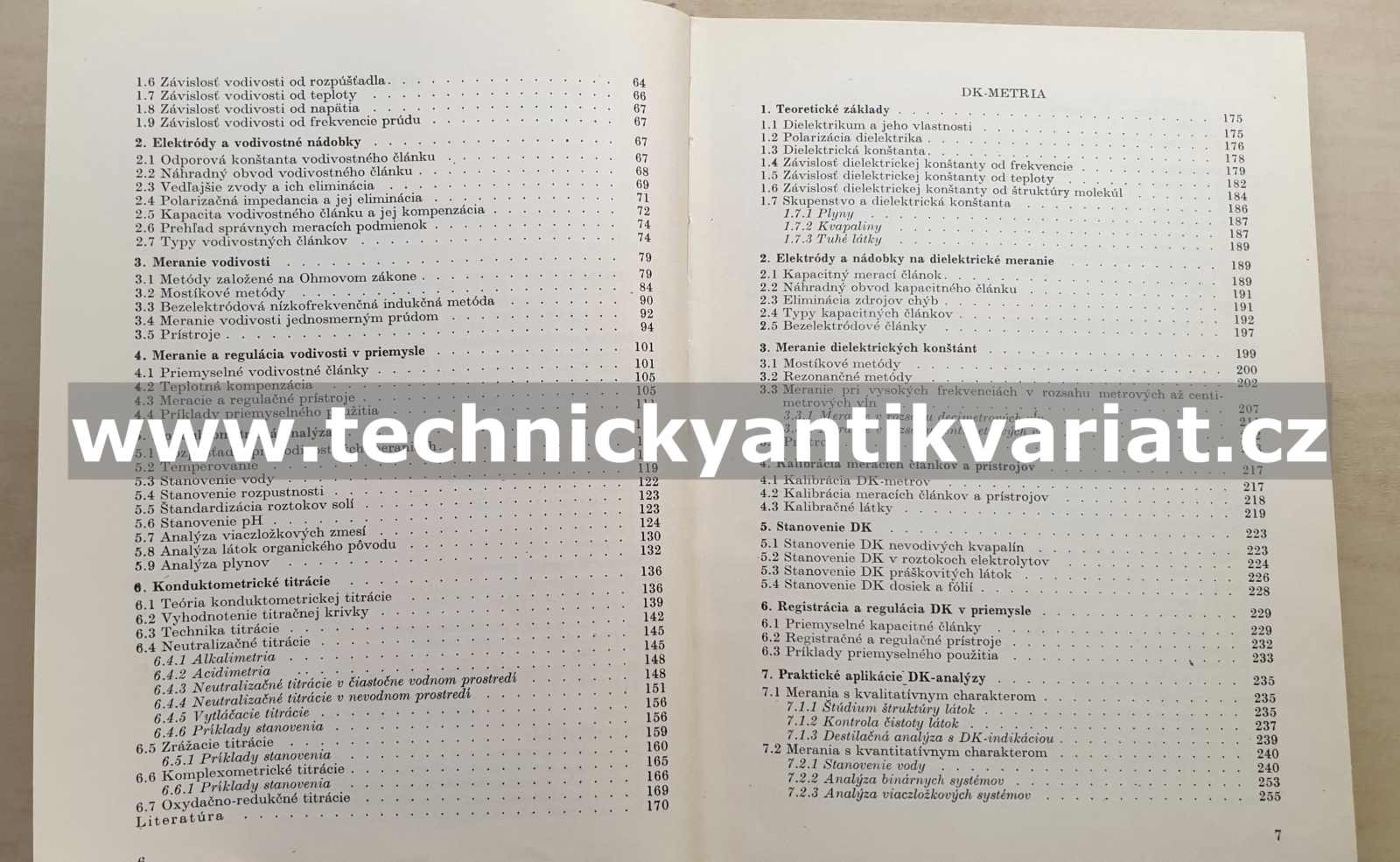 Vodivostné a dielektrické meranie v chemickej analýze - J. Berčík (1962)