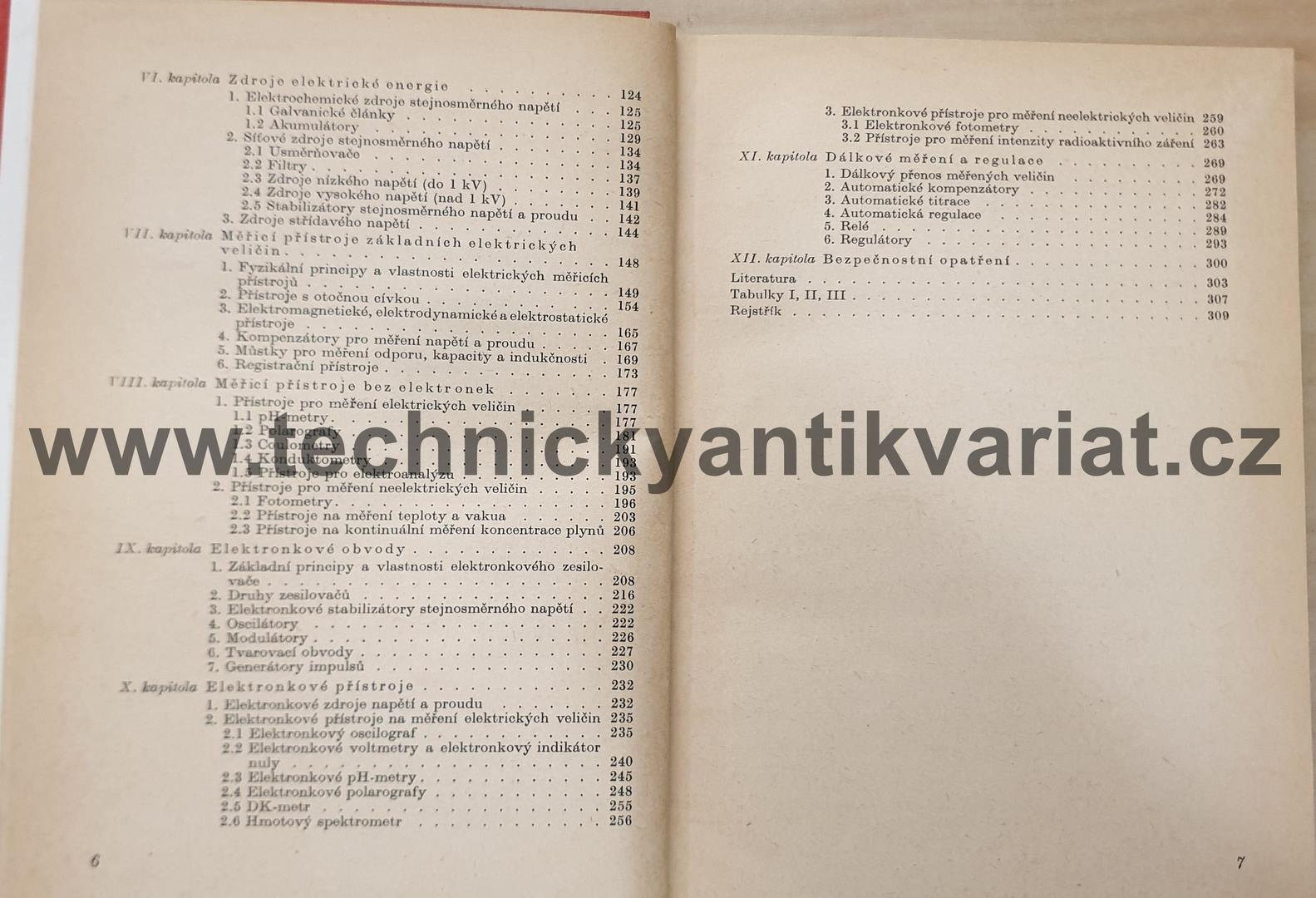 Elektrické a elektronické přístroje  v chemické laboratoři - Pavel Valenta (1961)