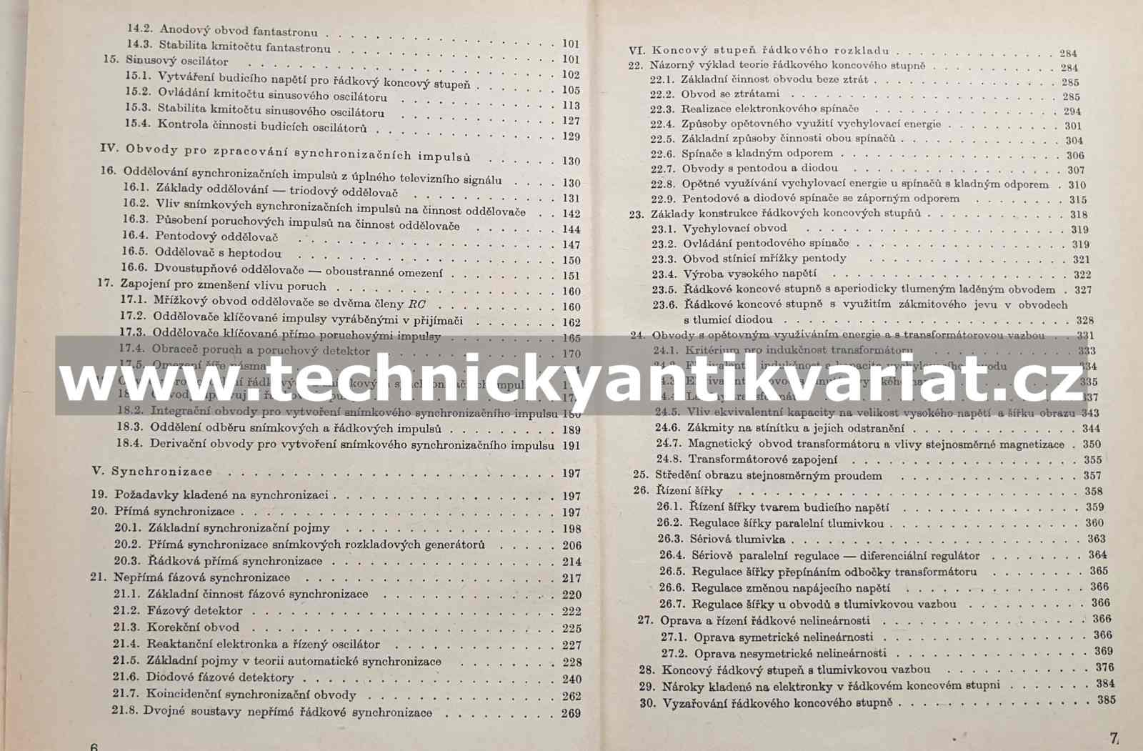 Synchronizace a rozklady televizních přijímačů - Vladimír Valenta (1968)