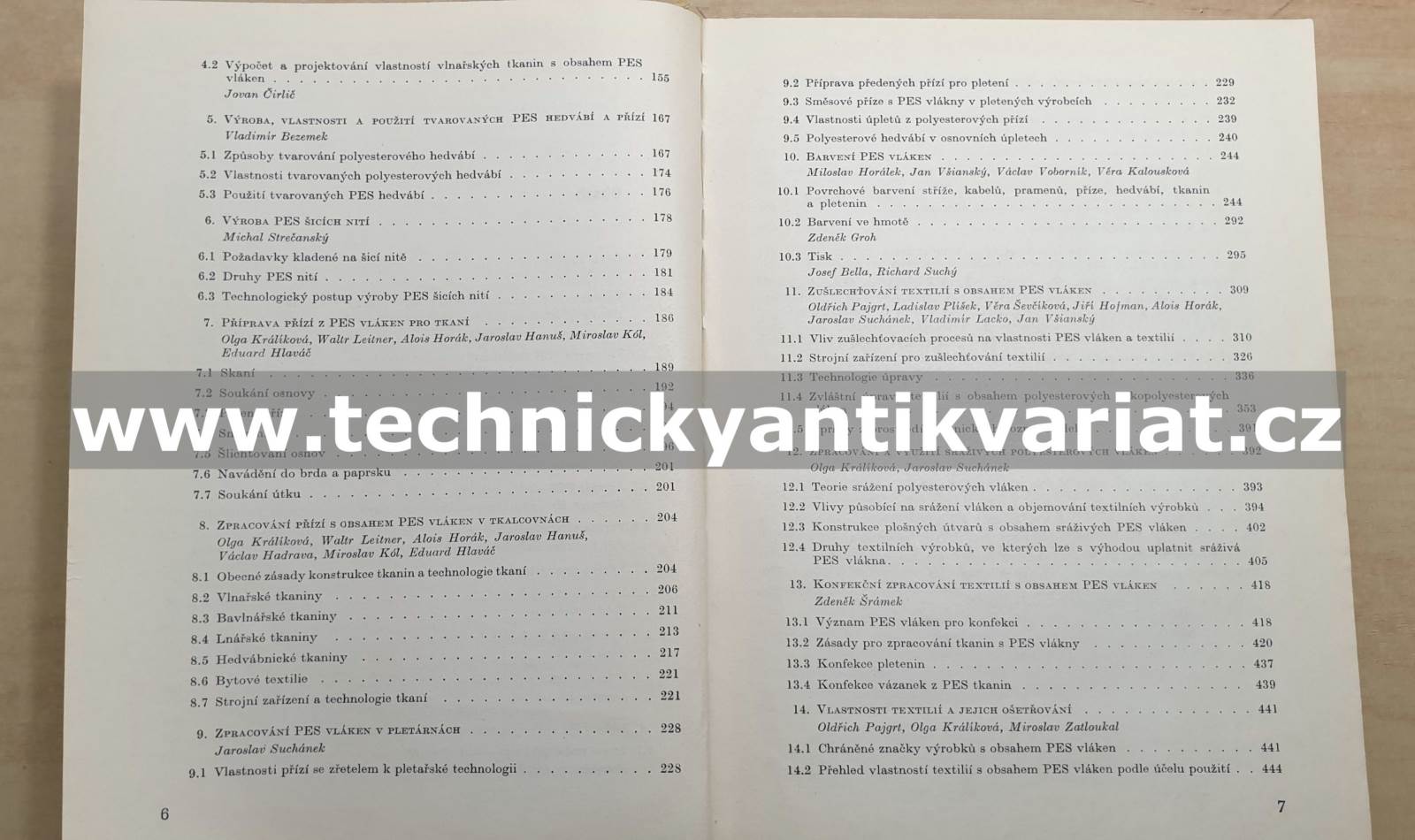 Polyesterová vlákna - Pajgrt, Reichstadter (1973)