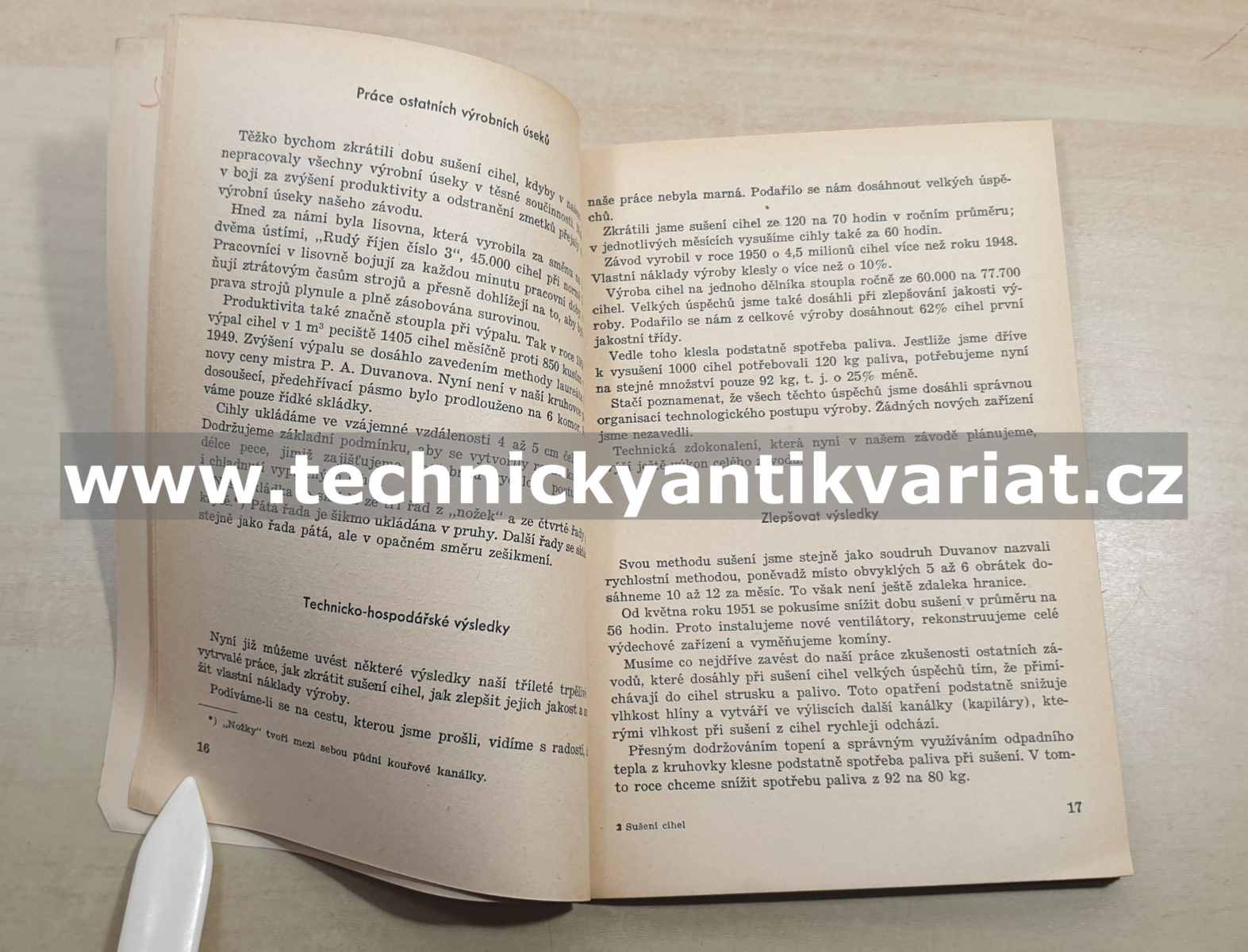 Rychlé sušení a pálení cihel (1952)