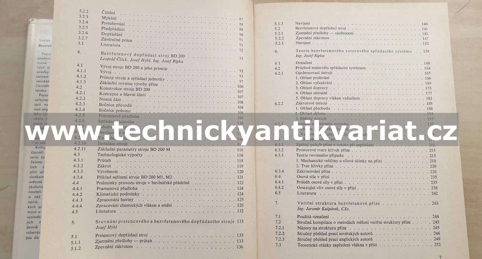 Bezvřetenové předení - Václav Rohlena (1974)