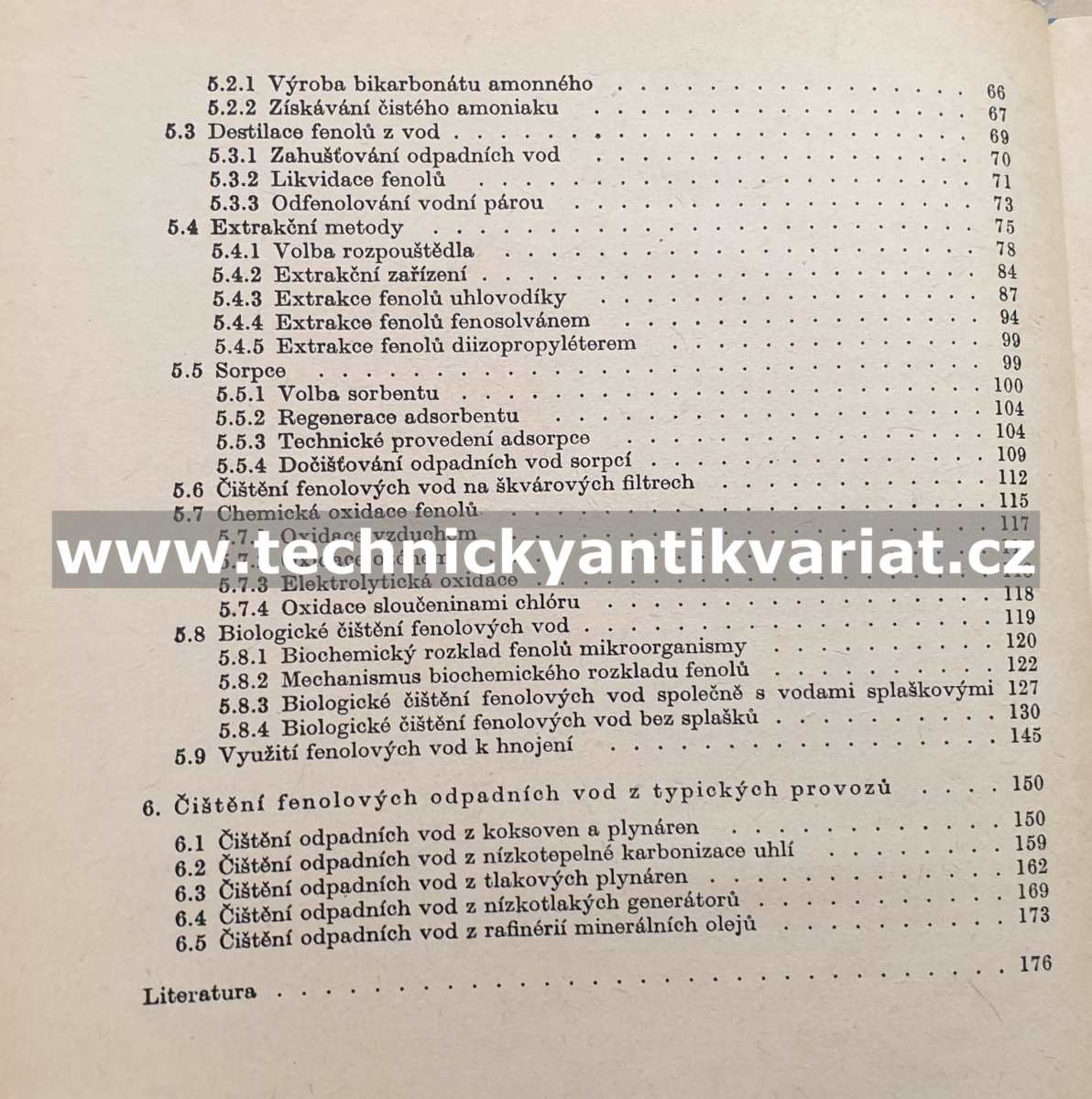 Fenolové odpadní vody - Šolin, Schullman (1968)