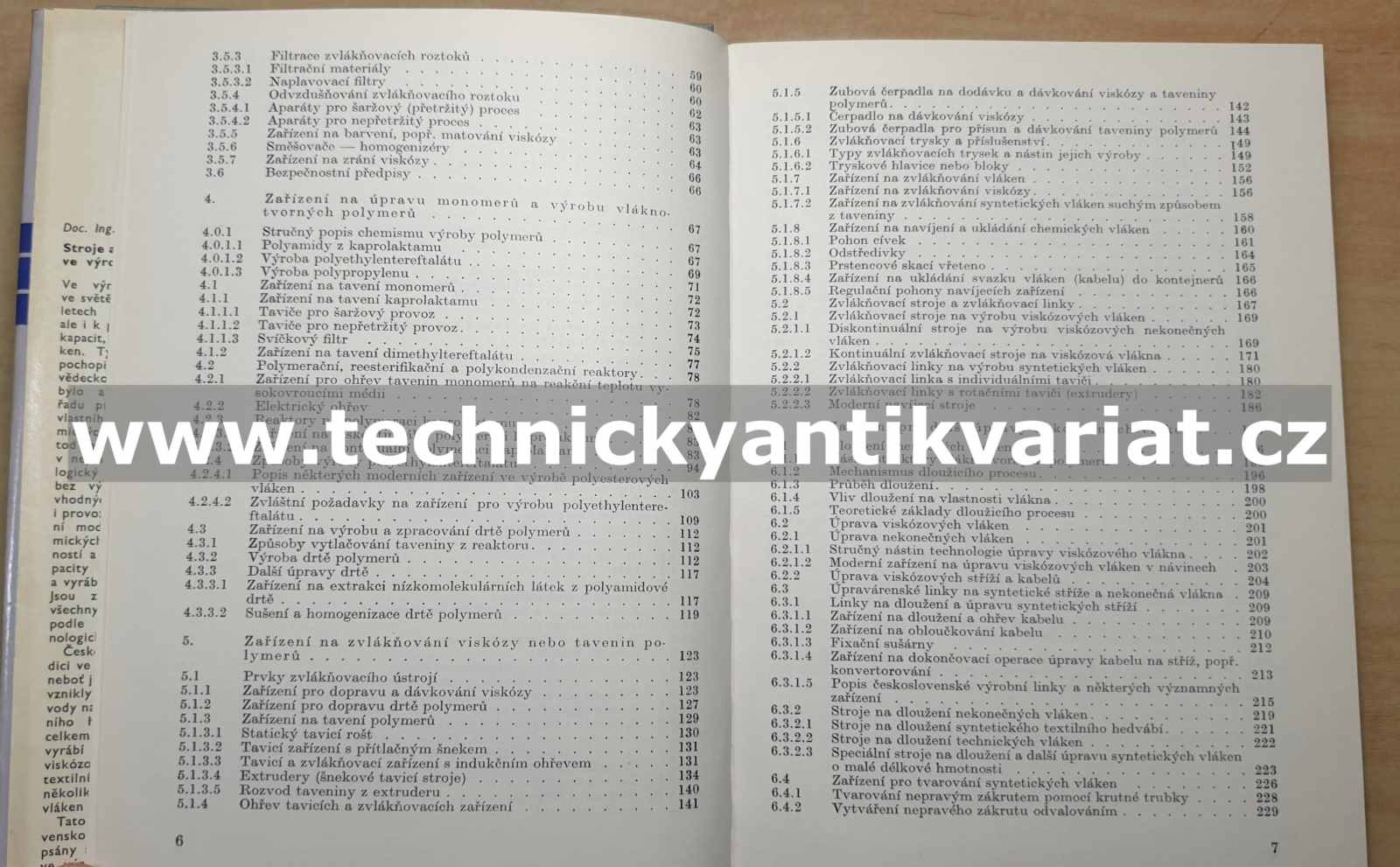Stroje a zařízení ve výrobě chemických vláken - Vilém Rychlík (1981)