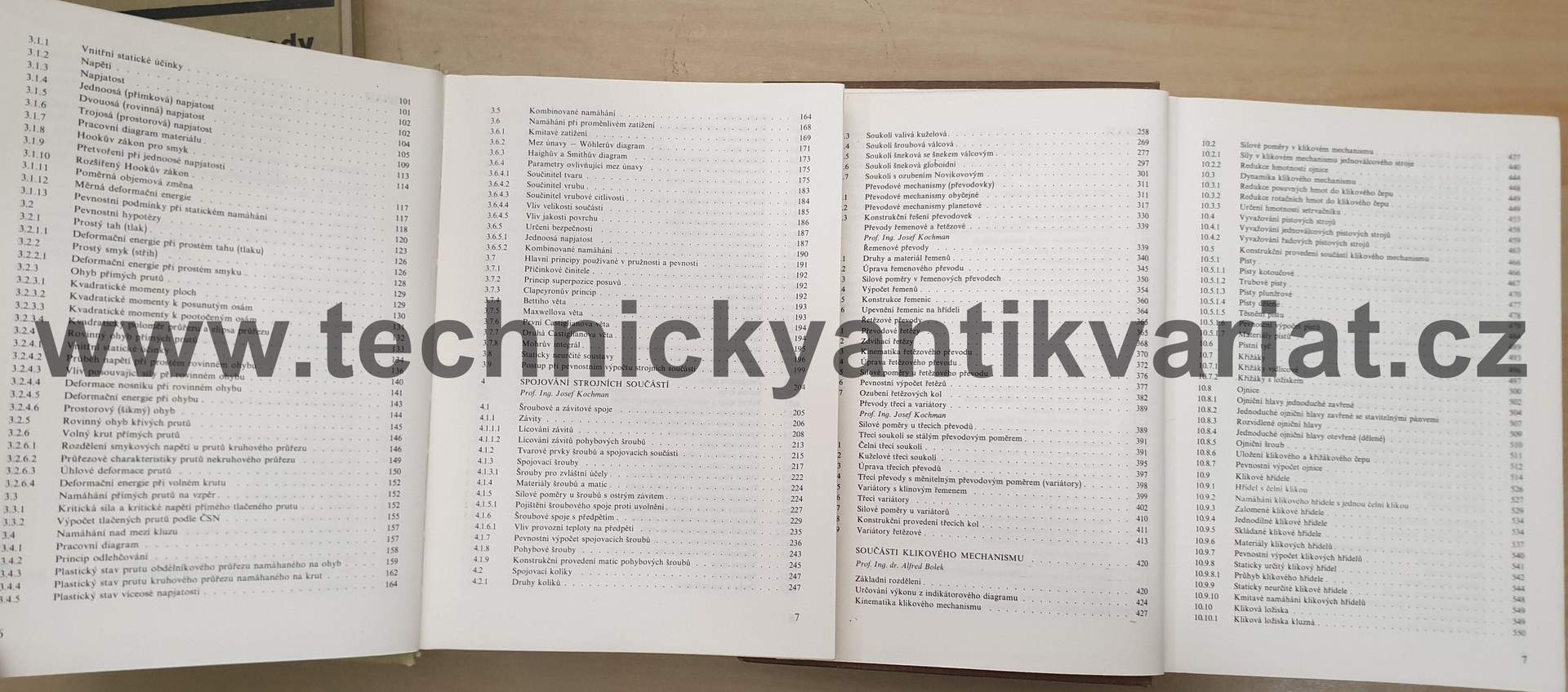 Části strojů 1, 2.svazek - Bolek, Kochman a kol. (1989, 1990)