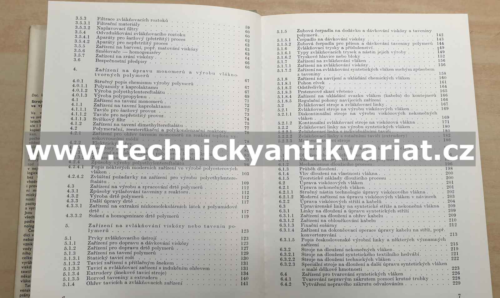 Stroje a zařízení ve výrobě chemických vláken - Vilém Rychlík (1981)