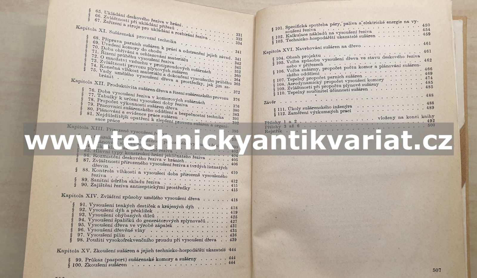 Vysoušení dřeva - I.V. Krečetov (1954)