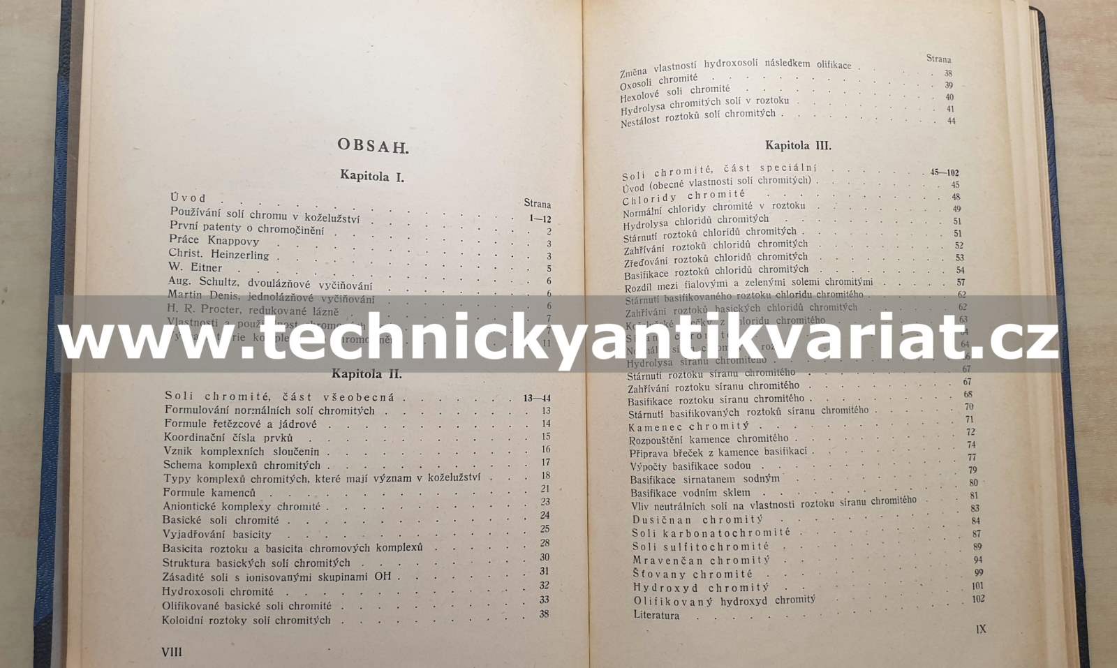 Soli chromu v koželužství - Václav Kubelka (1944)