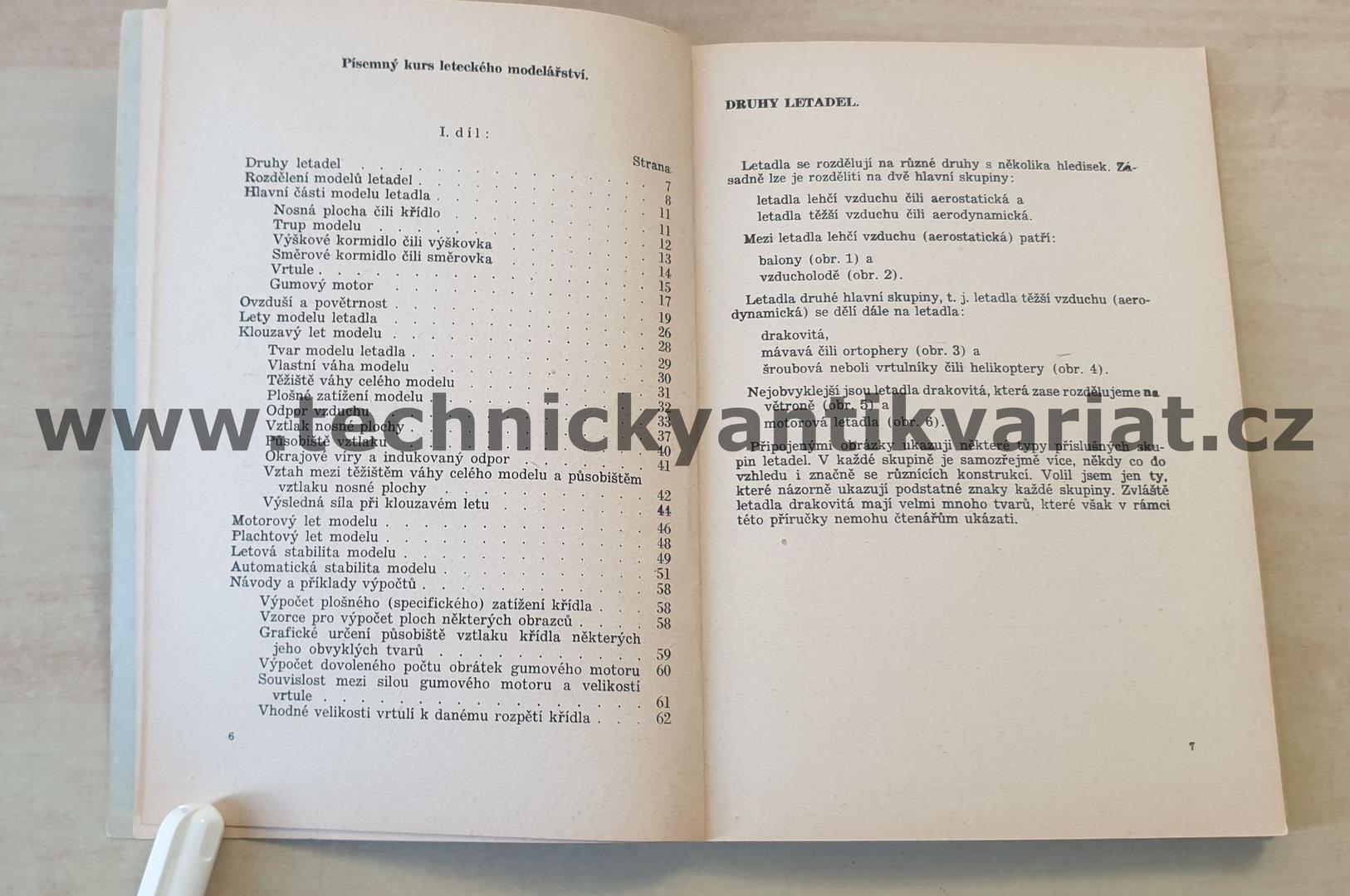 Písemný kurs leteckého modelářství I. Břetislav Semerád (1946)