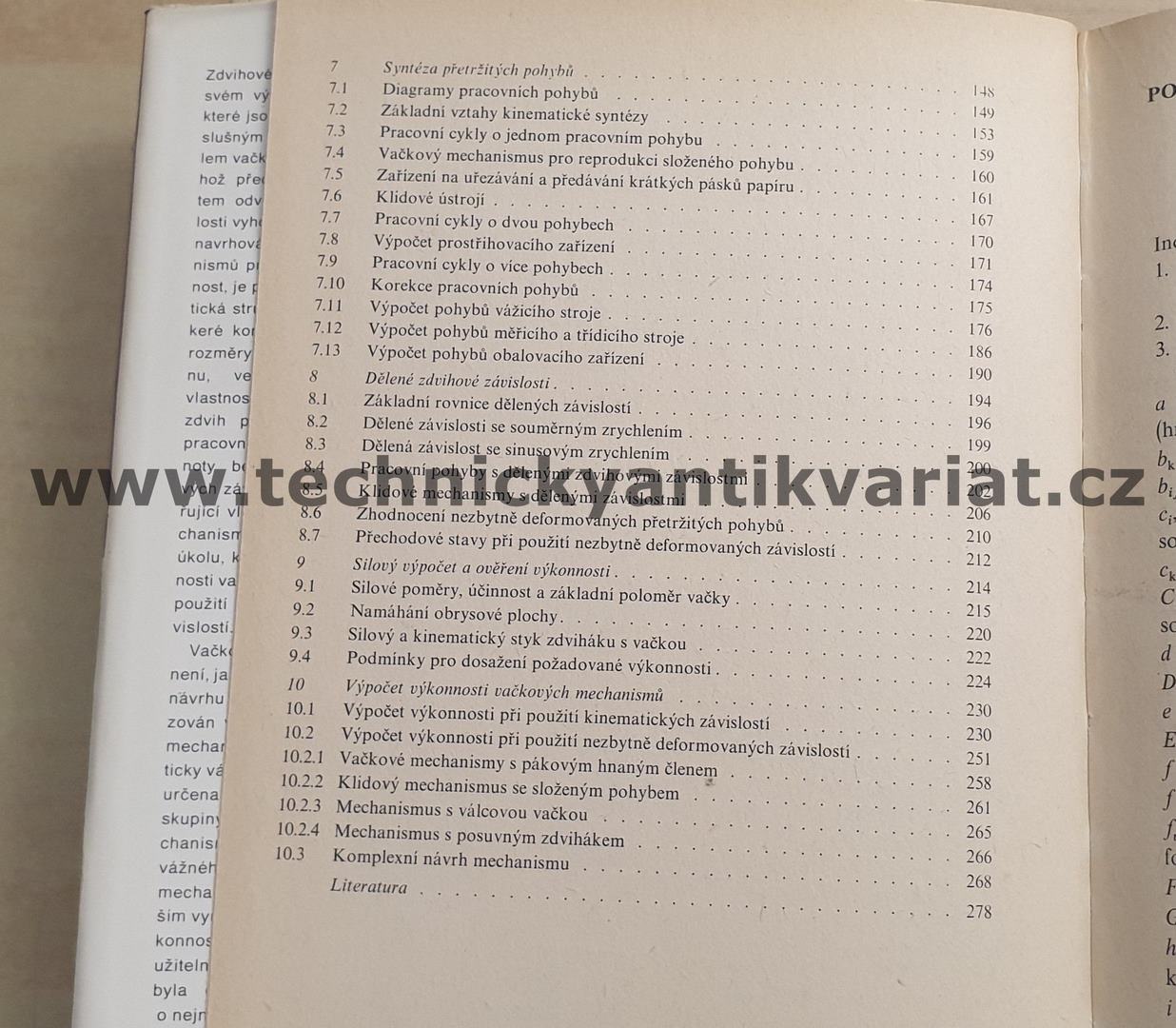 Zdvihové závislosti vačkových mechanismů - K. Petrů (1980)
