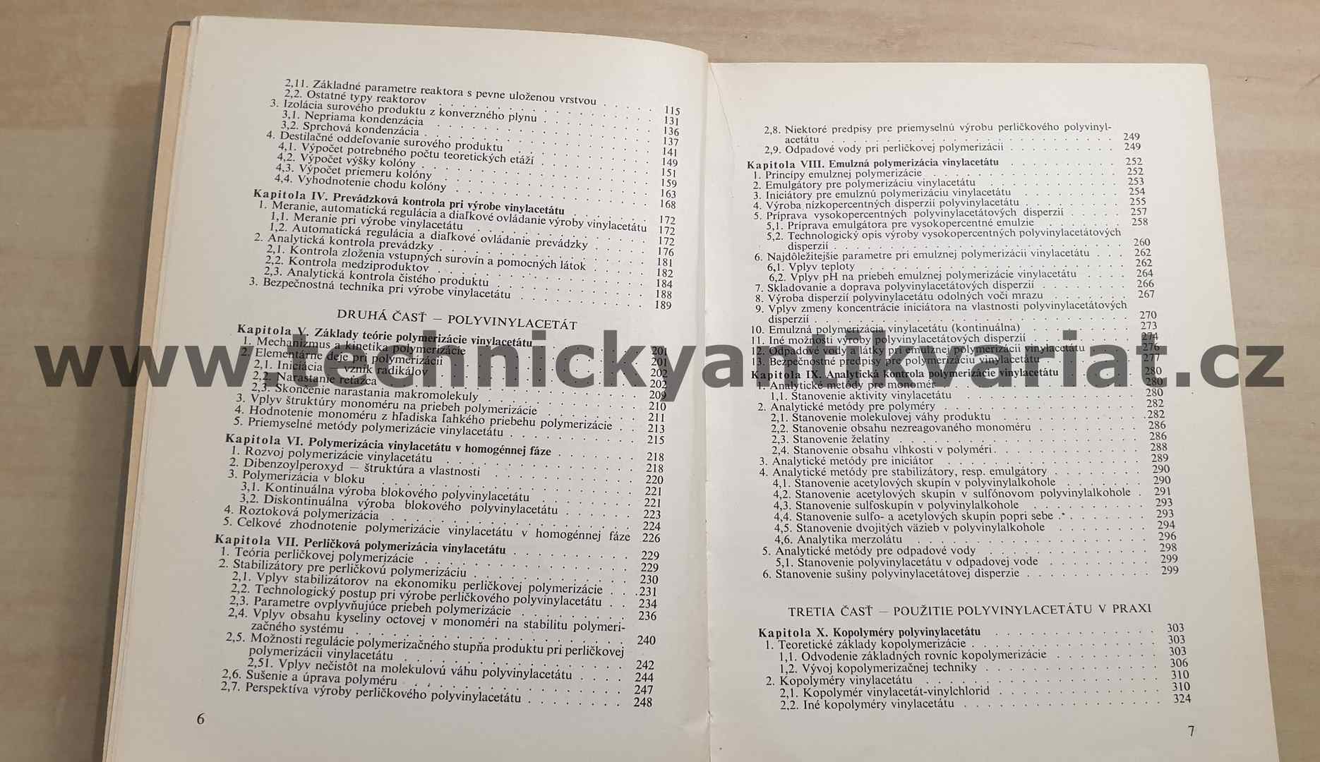 Polyvinylacetát - Gregor, koudelka, Vanko (1962)