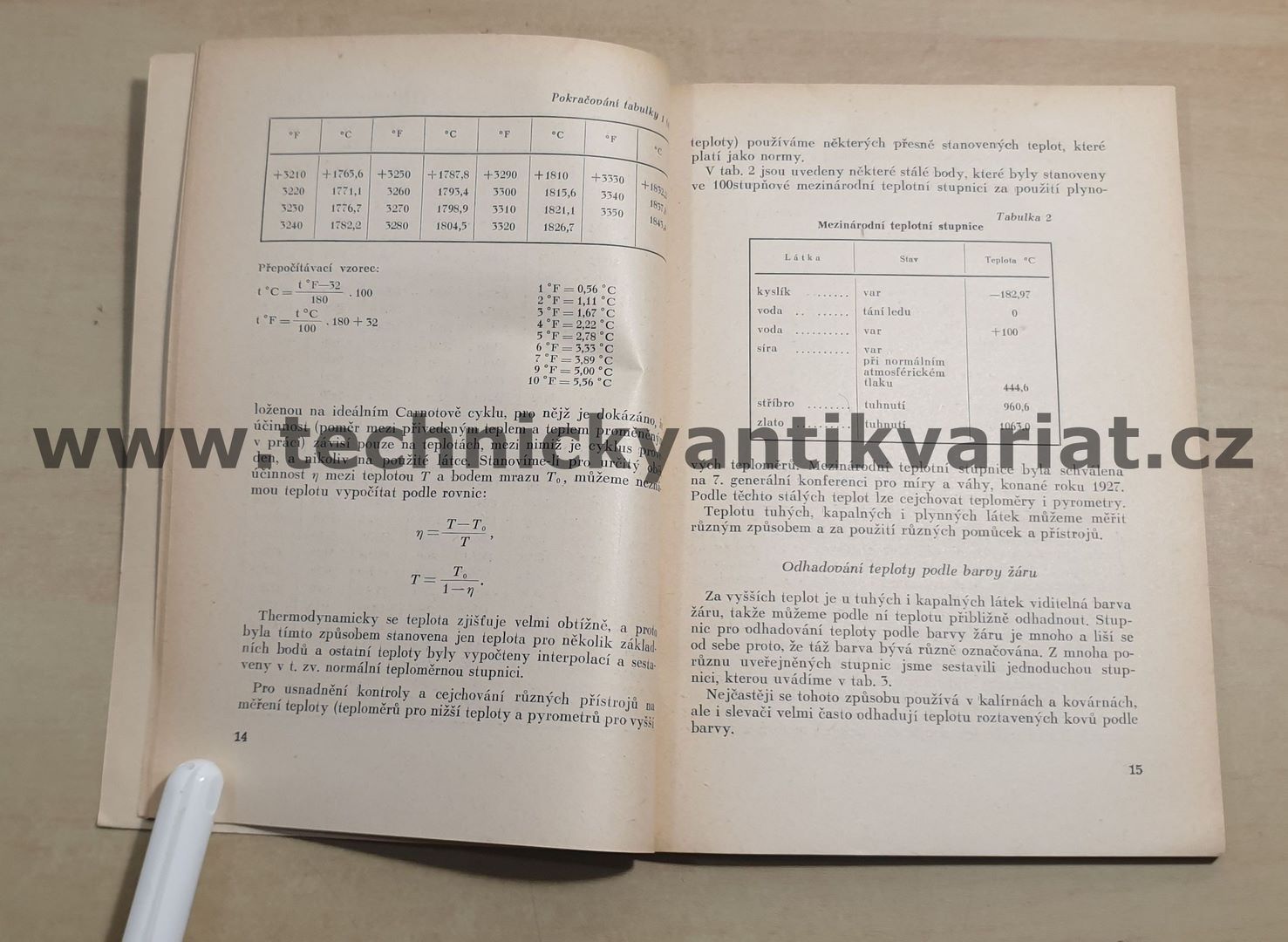 Měření teploty ve slévárnách - Václav Oliverius (1955)