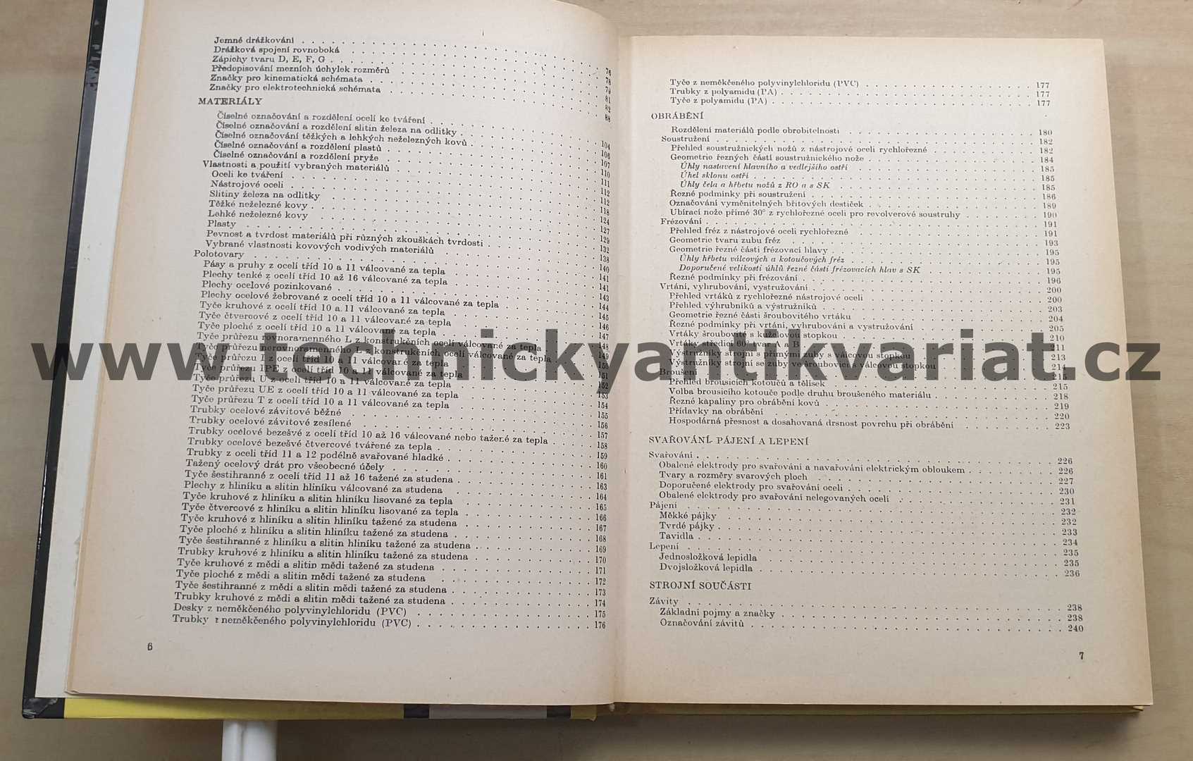 Strojnické tabulky pro SOU - Vávra, Leinveber (1984)