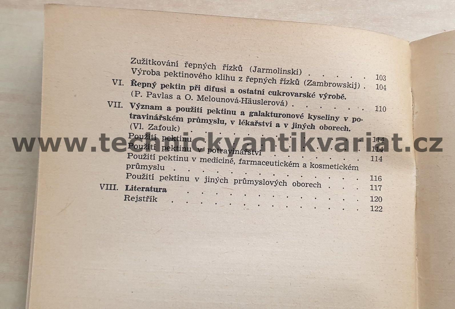 Řepný pektin (1952)