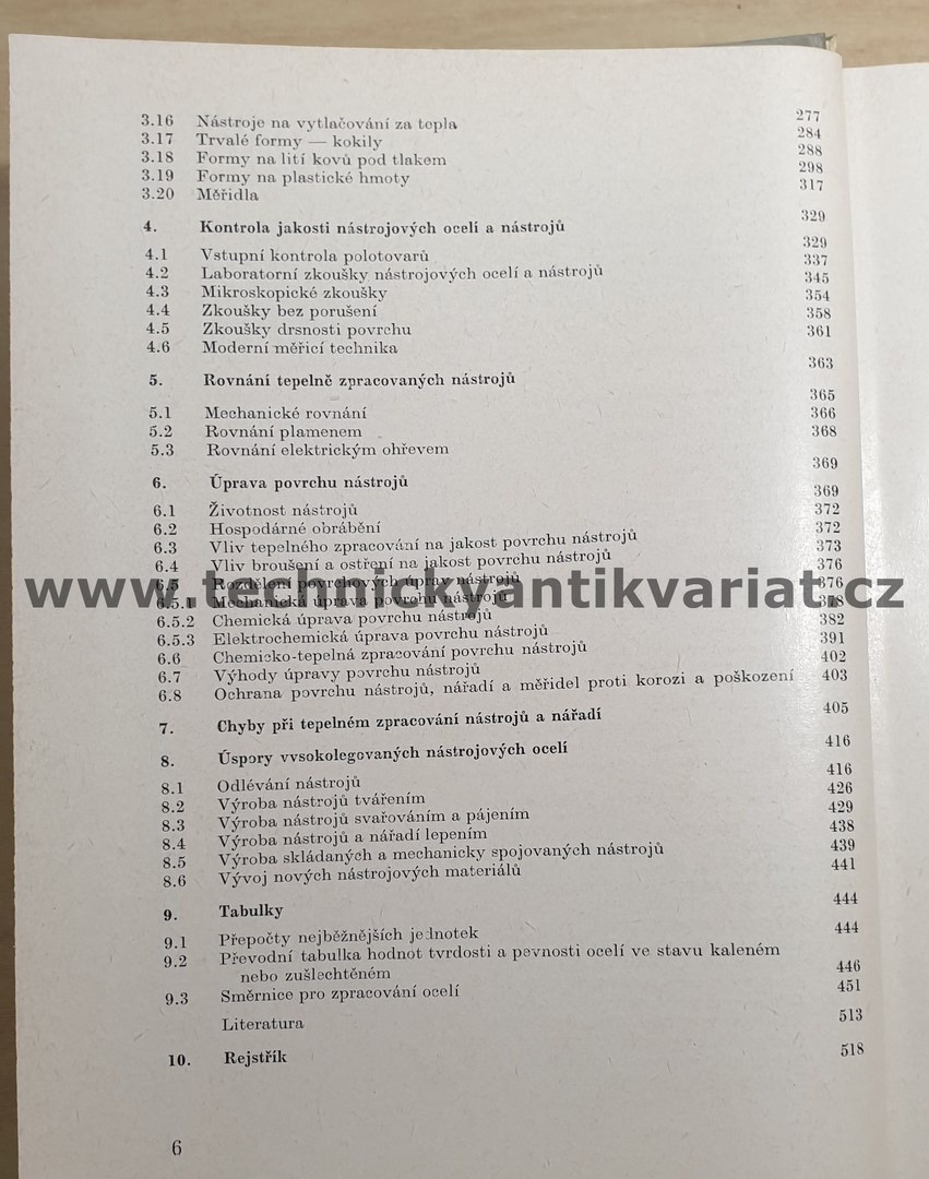 Nástrojové materiály a tepelné zpracování nástrojů - Morávek, Babrovský (1975)