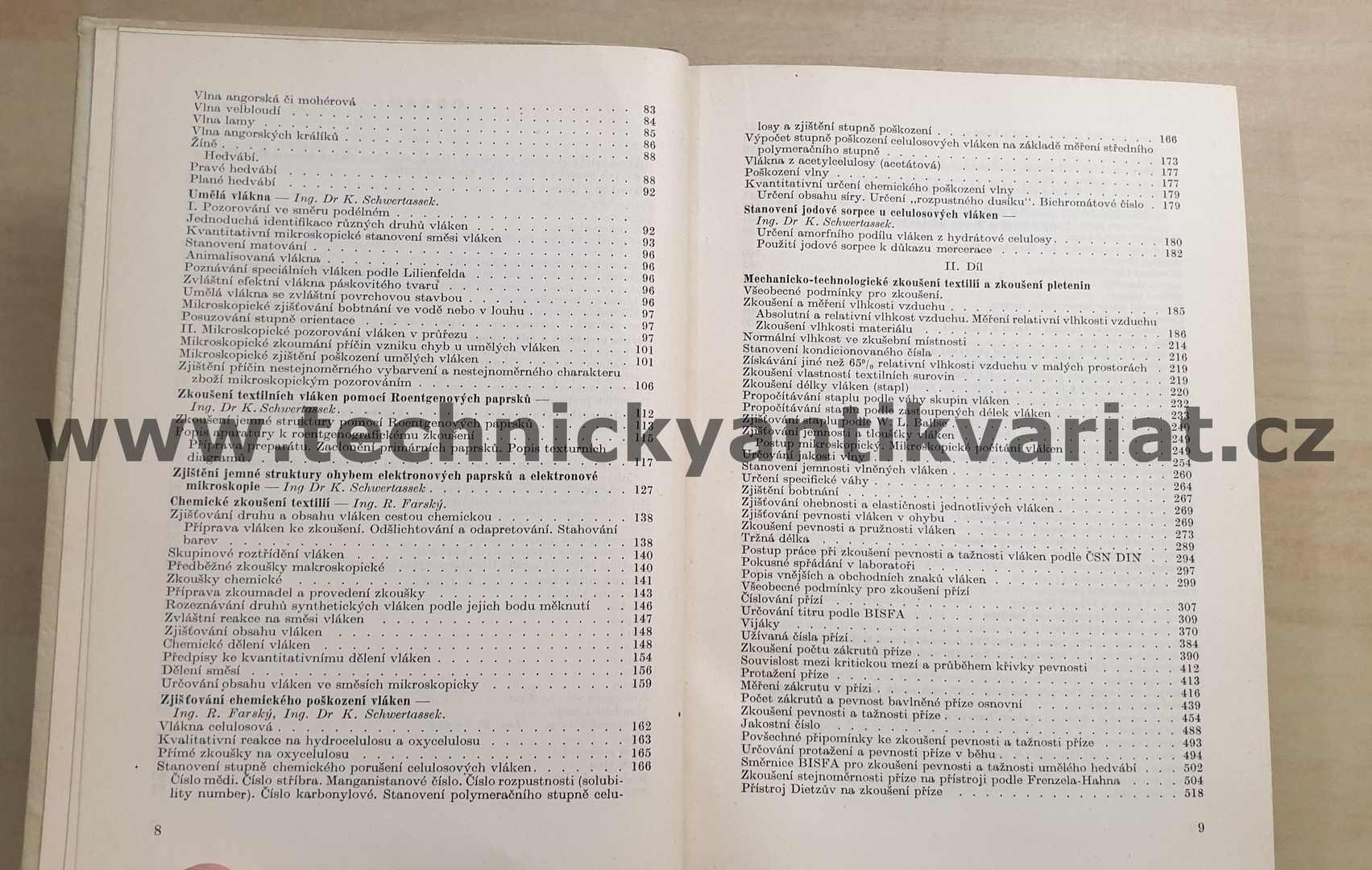 Zkušebnictví v textilním průmyslu - Oldřich Myšinský (1952)