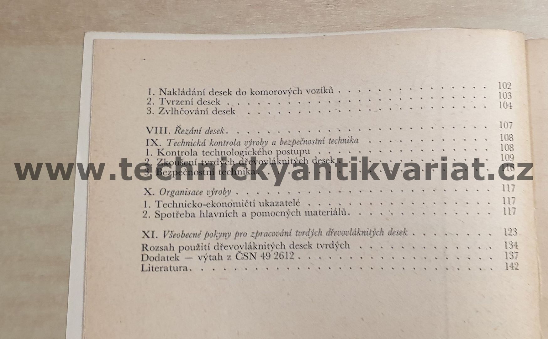 Výroba dřevovláknitých desek - Jaroslav Rendl (1957)