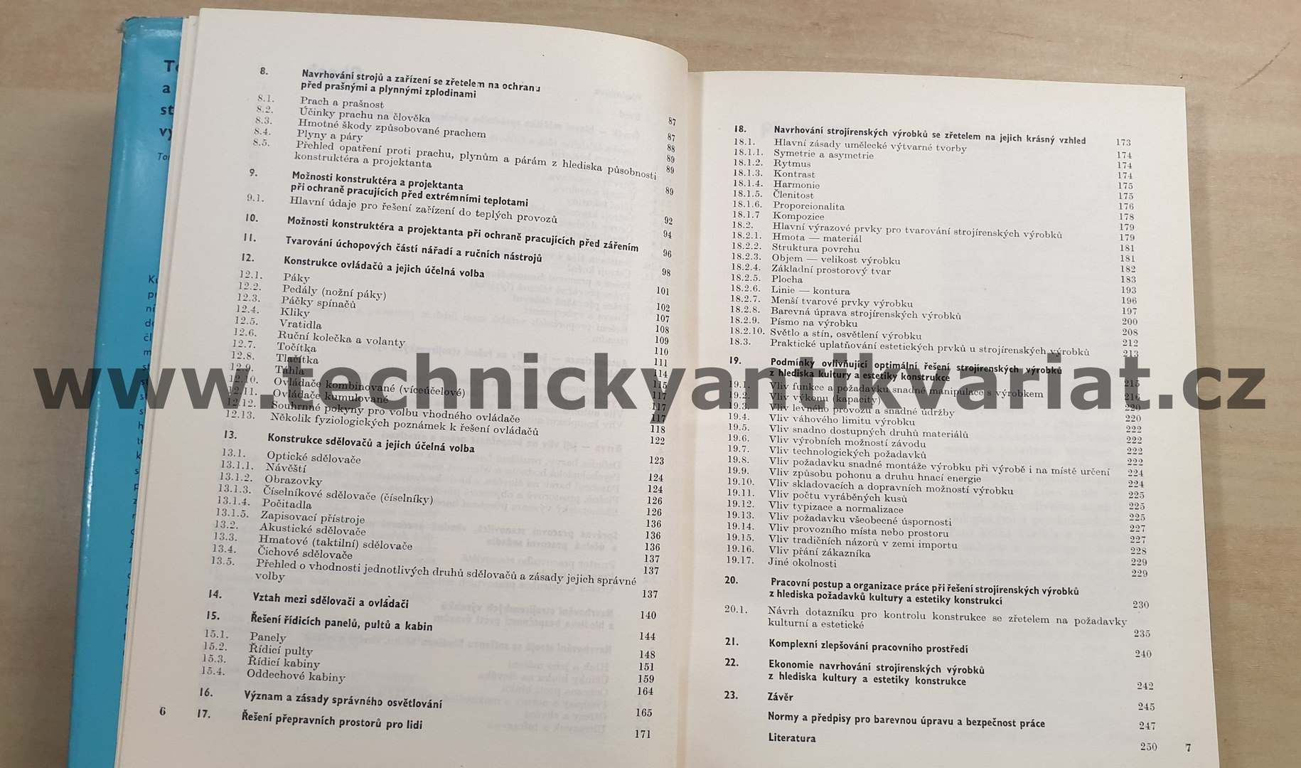 Technická estetika a kultůra strojírenských výrobků - T.Johánek (1971)