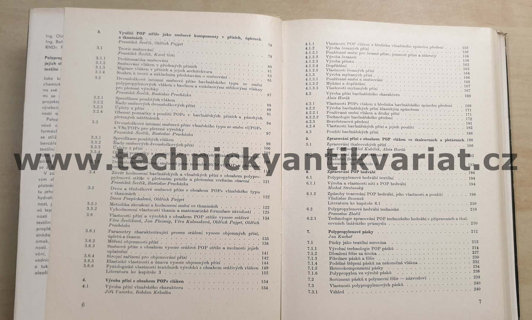 Polypropylenová vlákna - Pajgrt, Reichstadter, Ševčík (1977)