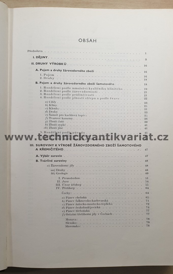 Keramika II. žárovzdorné zboží I. Rudolf Bárta (1948)