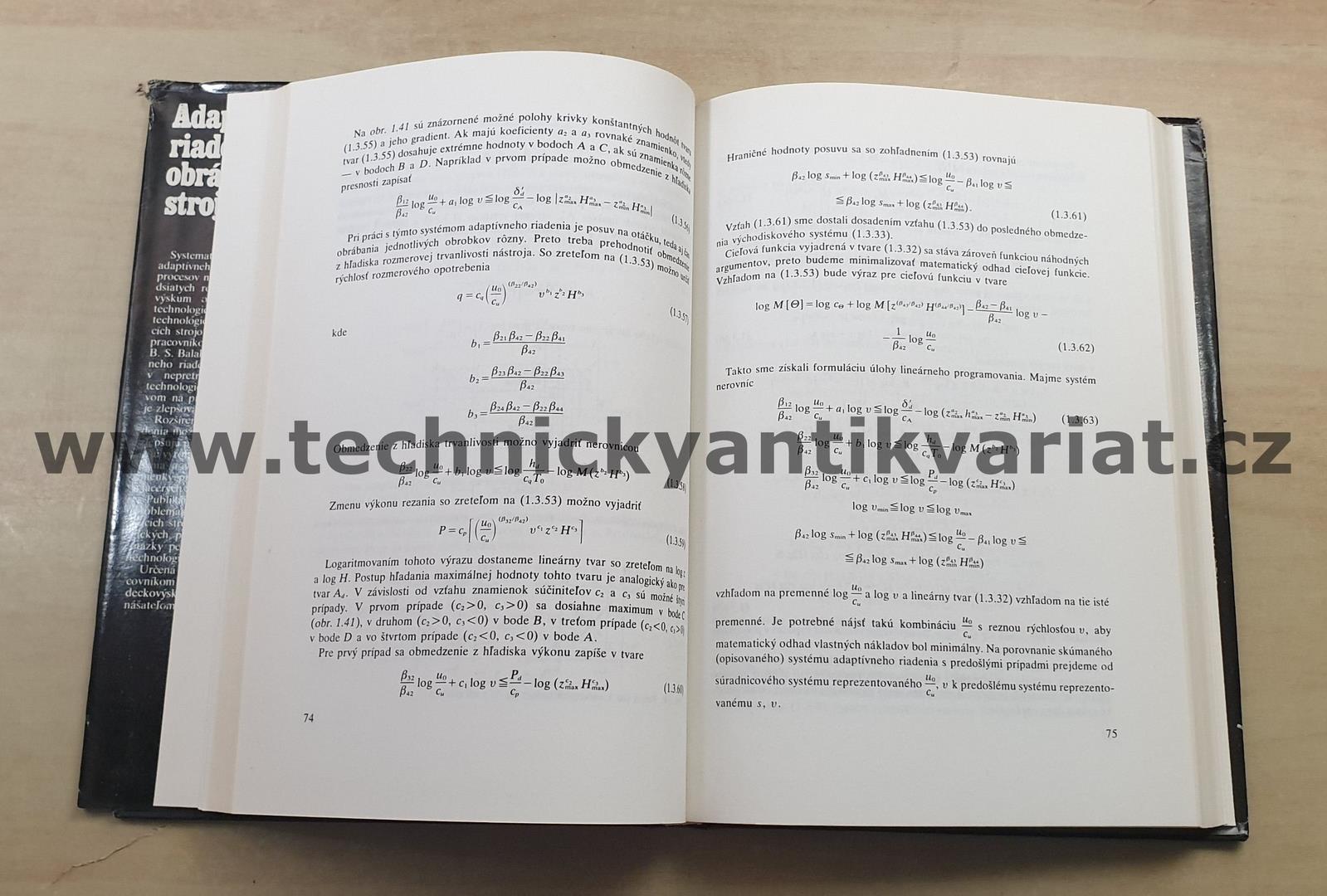 Adaptívne riadenie obrábacích strojov - Solomeneev, Mitrofanov, Taranenko (1983)