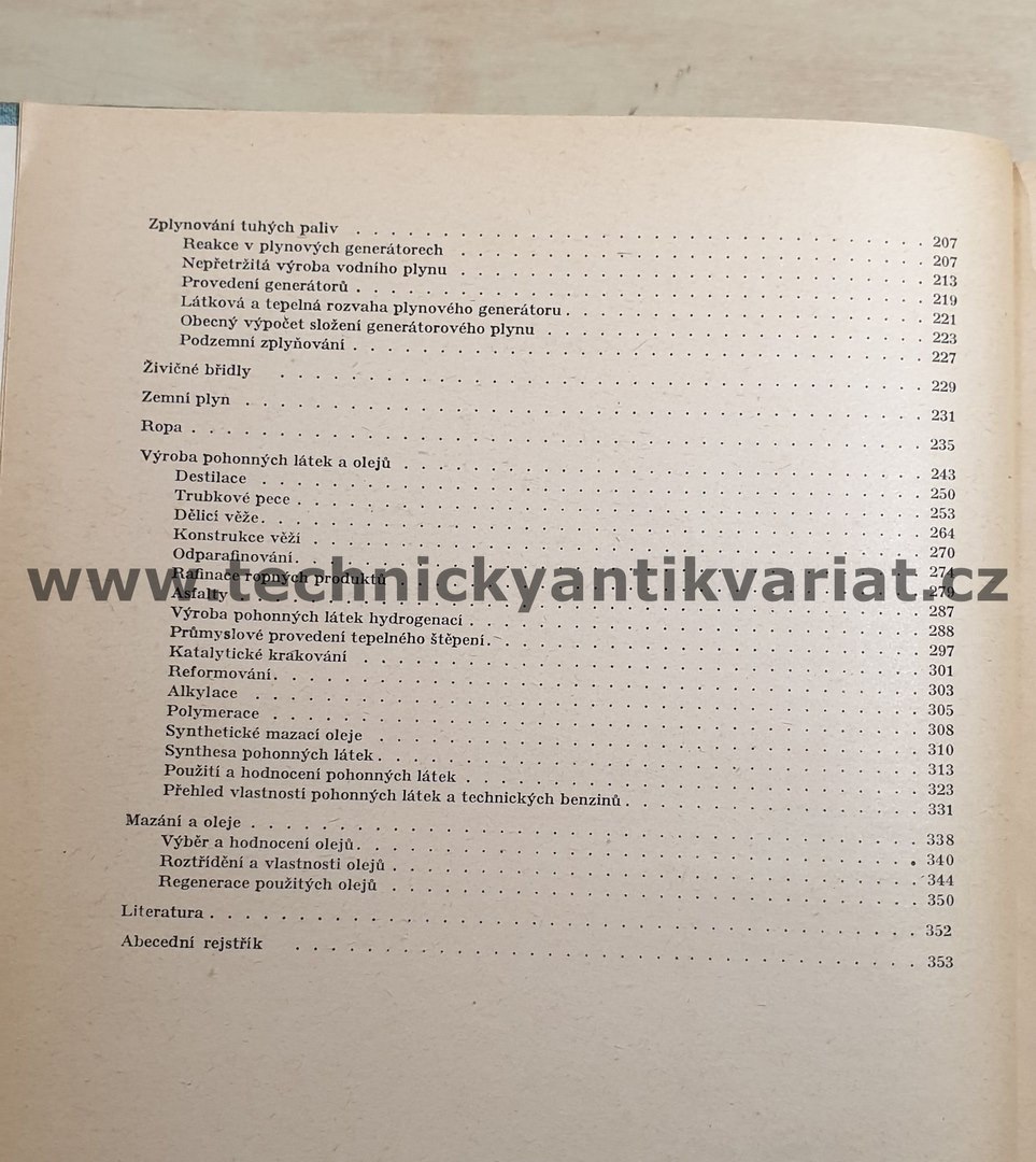 Paliva a jejich použití - Stanislav Landa (1956)