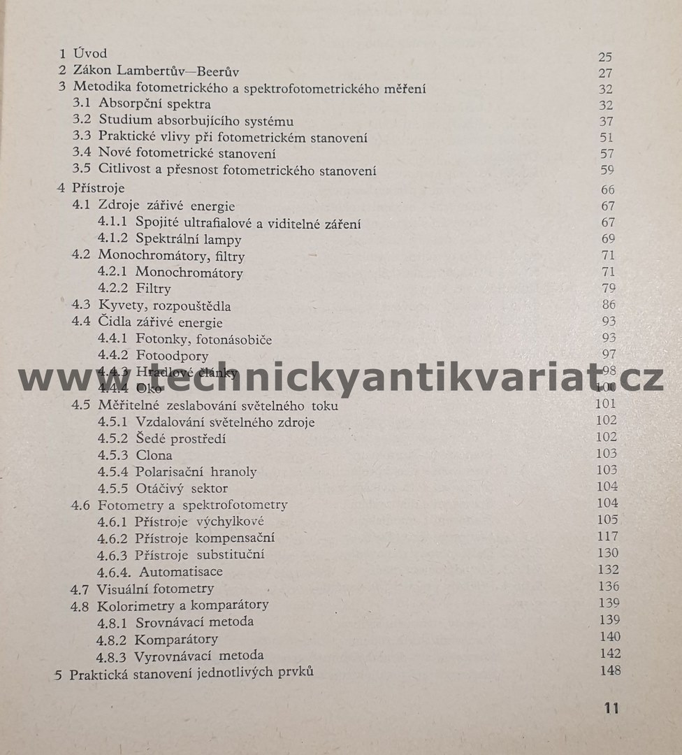 Absorpční anorganická fotometrie - Miroslav Malát (1973)