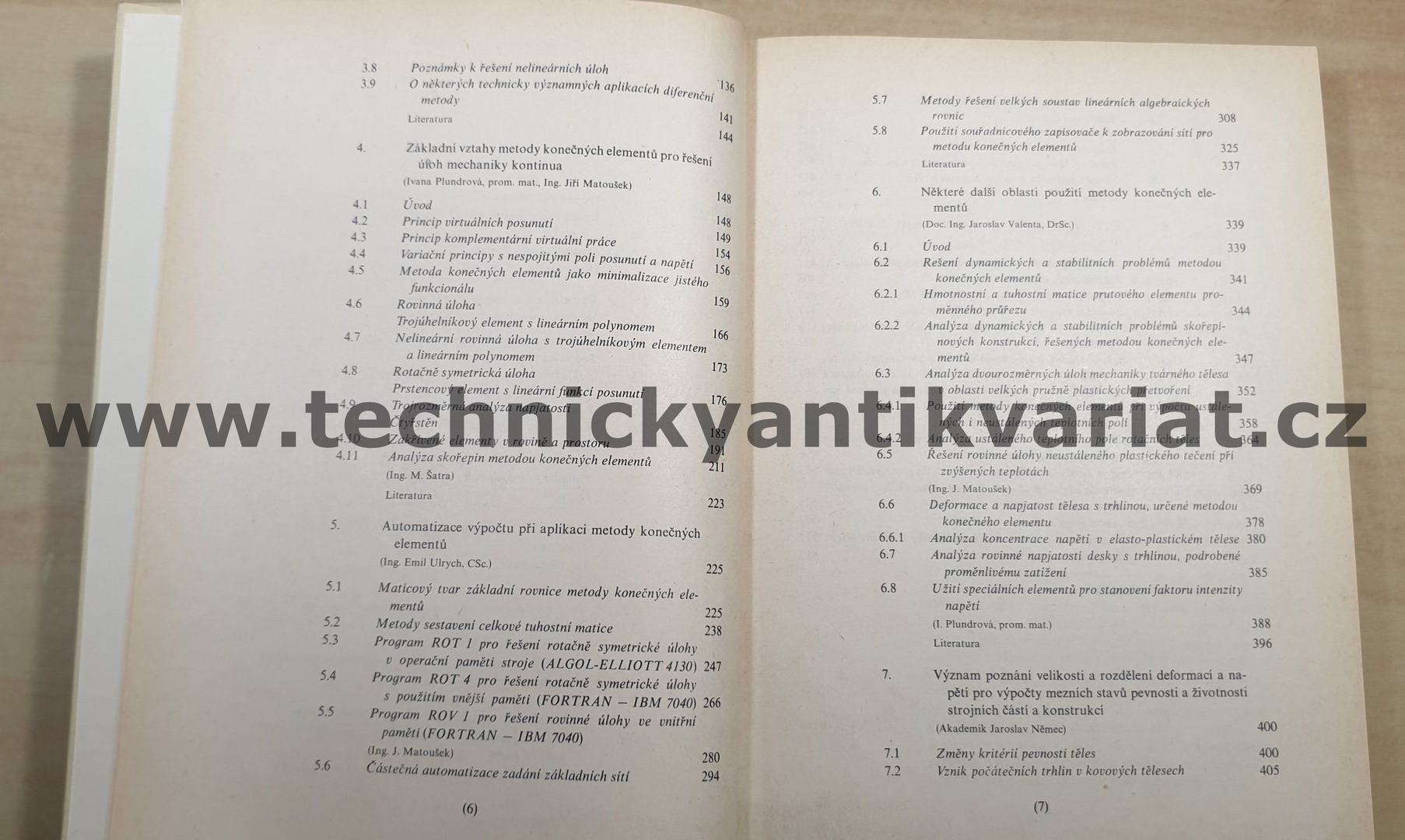 Novodobé metody výpočtů tuhosti a pevnosti ve strojírenství - Valenta, Němec, Ulrych (1975)