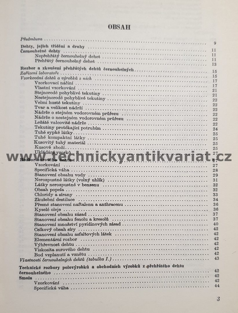 Rozbory černouhelných dehtů, benzolu a výrobků z nich - Jiří Vykoukal (1951)