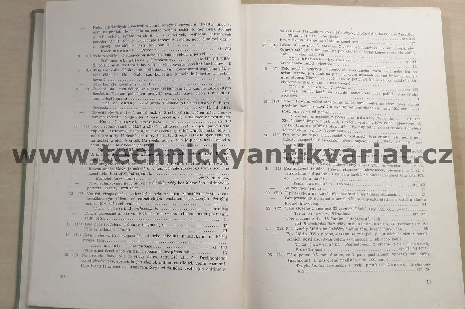 Klíč k určování zvířeny ČSR I. S.Hrabě (1954)
