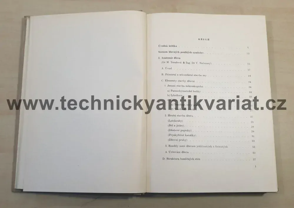 Mechanické a fyzikálne vlastnosti dreva - Lexa, Nečesaný, Paclt (1952)