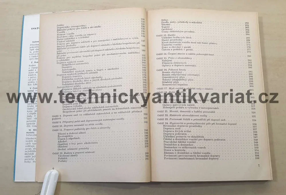 Bezpečnost a hygiena v automobilové dopravě - K. Slavík, S. Marek (1958)