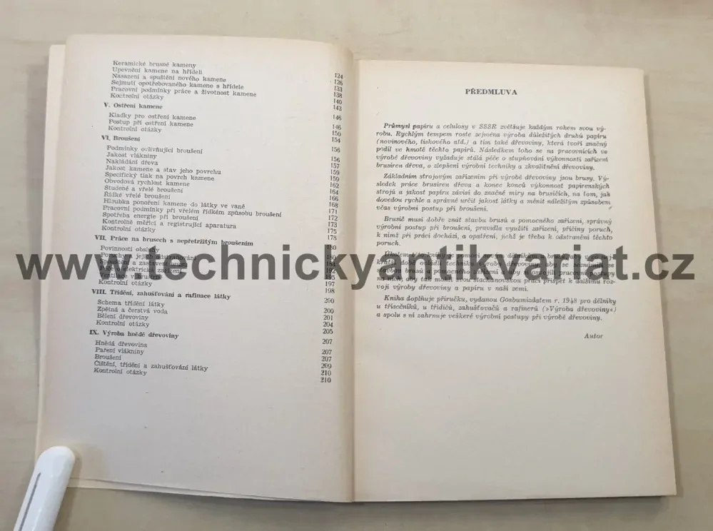 Výroba dřevoviny - S.B.Vilenc (1951)