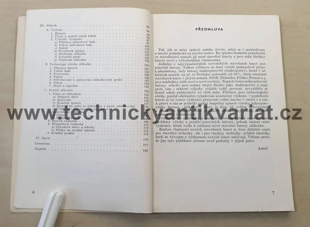 Porovité betony - V. Šatava, J. Škrdlik (1958)