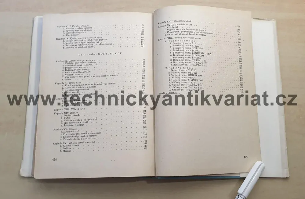 Vzduchem chlazené vozidlové motory - Julius Mackerle (1955)