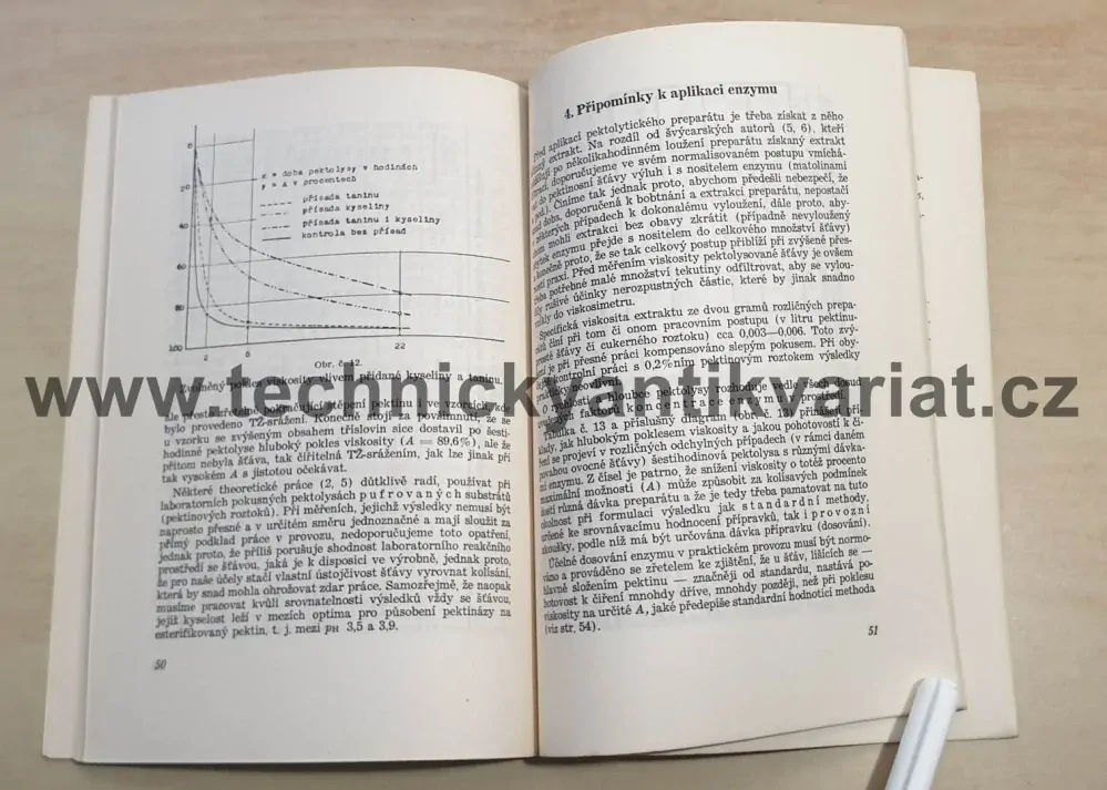 O účinnosti filtračních enzymů při pektolyse ovocných šťáv - Vladimír Kyzlink (1950)