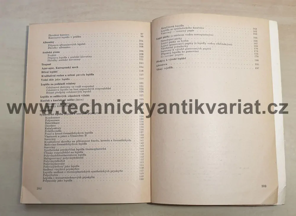 Lepidla v papírenském průmyslu - Ivar Hilken (1953)