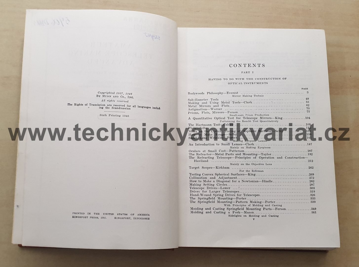 Amateur telescope making advanced (1946)