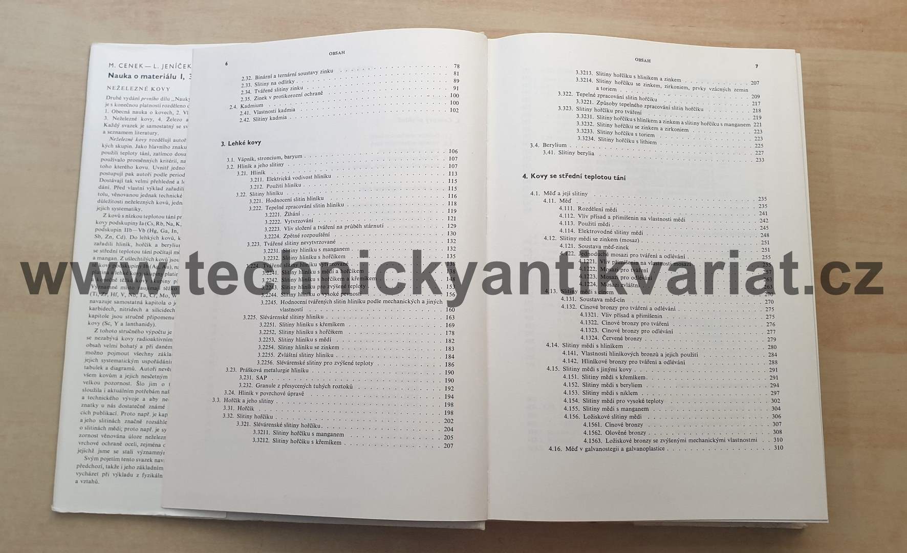 Nauka o materiálu I. Neželezné kovy 3 - Píšek, Jeníček, Ryš, (1973)