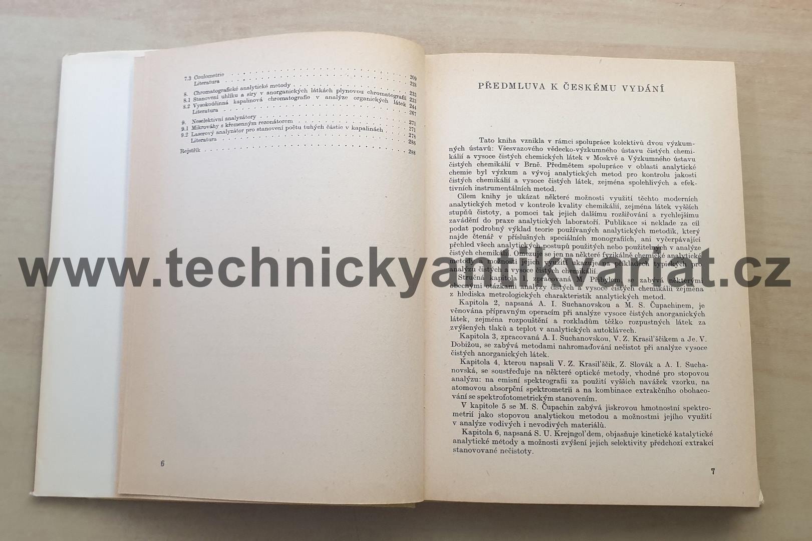 Metody analýzy čistých chemikálií - Čapuchin, Přibyl (1989)