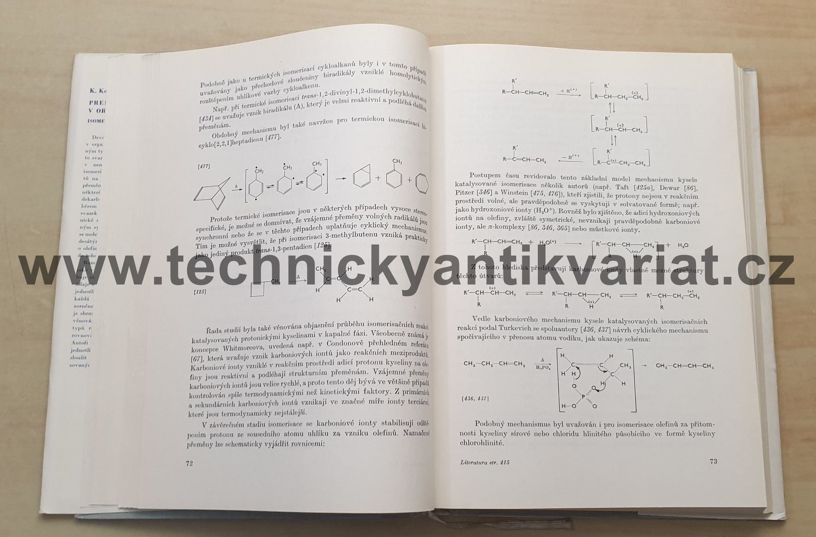 Preparativní reakce v organické chemii IX. Isomerisace a degradace - Kochloefl, Kraus (1967)