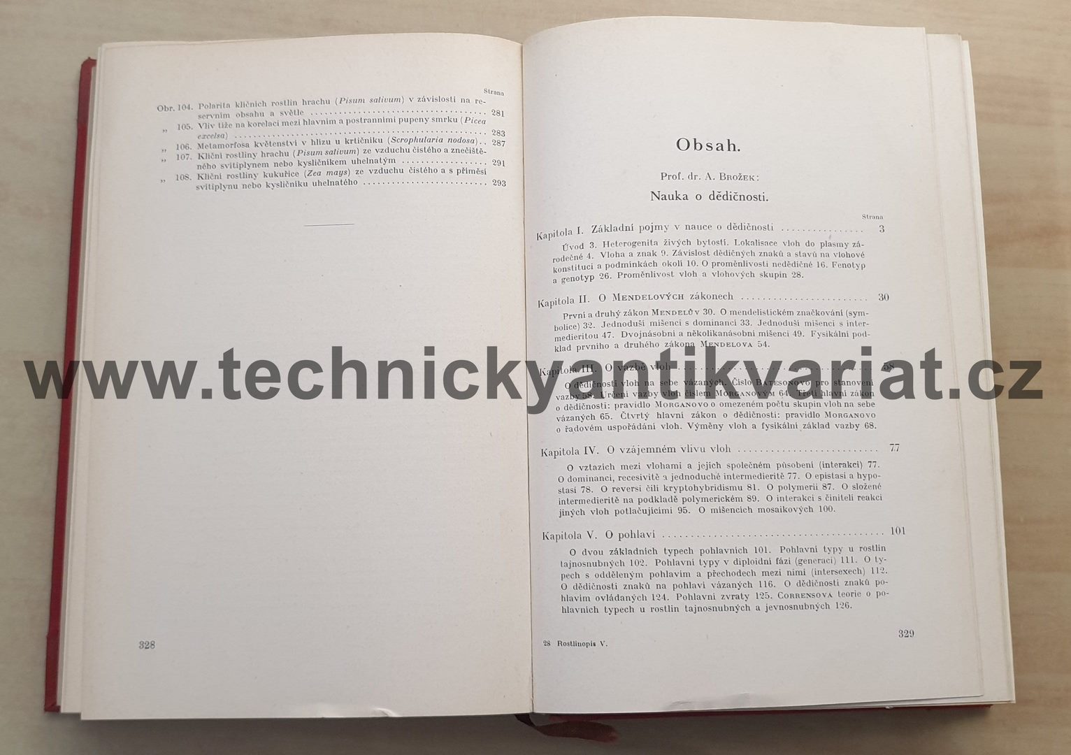 Rostlinopis V. nauka o dědičnosti - A. Brožek (1930)