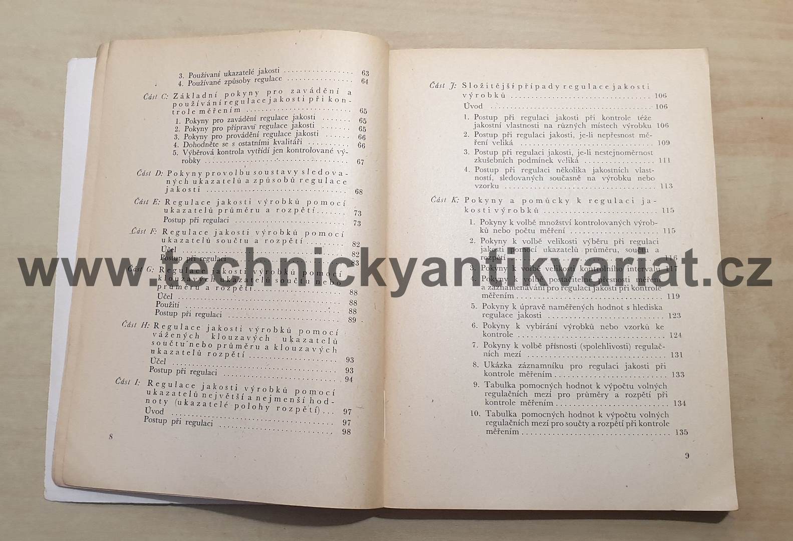 Regulace jakosti výrobků při kontrole měření I. Jan Uchytil (1950)